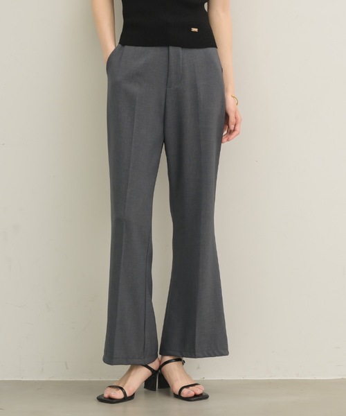 NEUNA スラックス パンツ クロップドフレアパンツ レディース