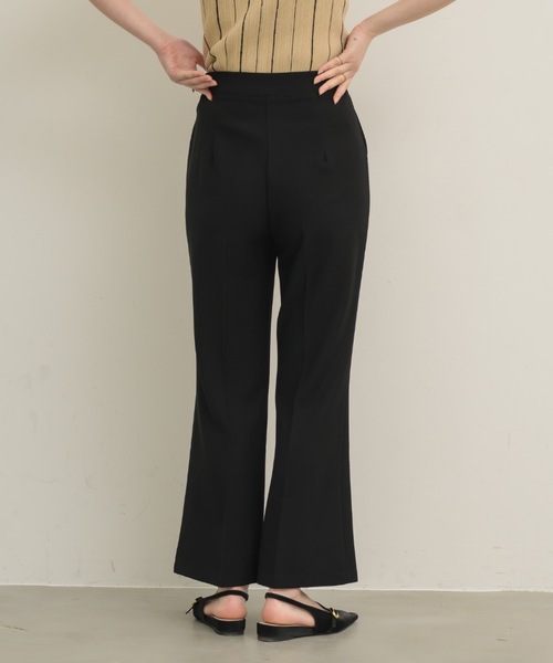 NEUNA スラックス パンツ クロップドフレアパンツ レディース