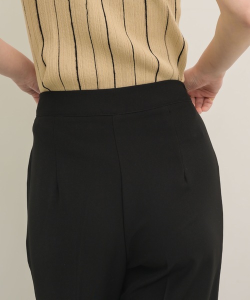 NEUNA スラックス パンツ クロップドフレアパンツ レディース