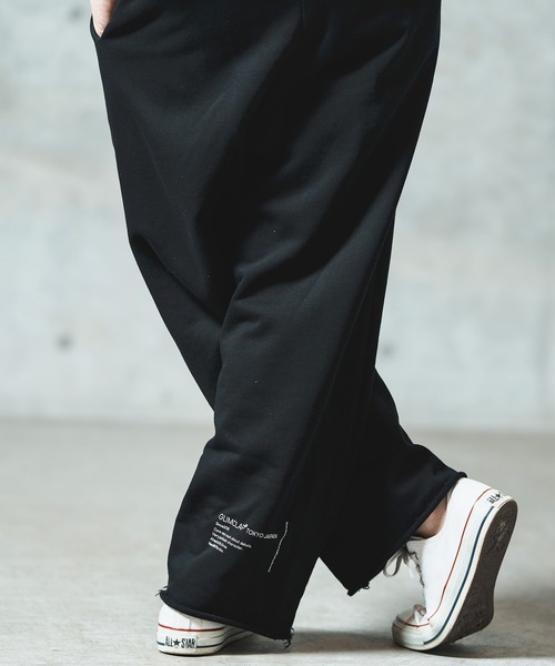 GLIMCLAP スウェットパンツ ジャージ mp13552- Wide straight sweat