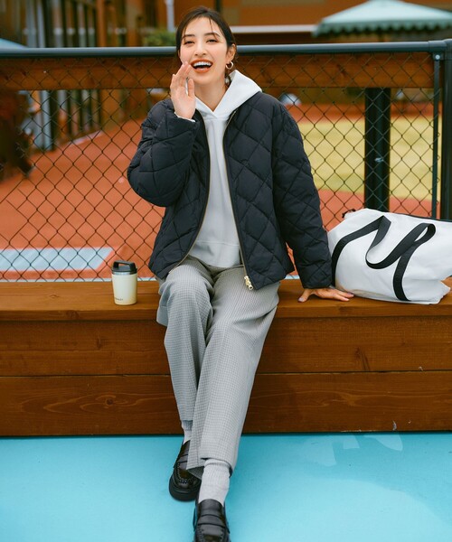 「UNFILO」 「unfilo」ダウンジャケット「TAIONコラボ」 SMALL ホワイト レディース_画像2