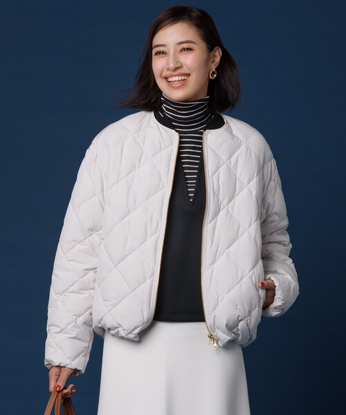 「UNFILO」 「unfilo」ダウンジャケット「TAIONコラボ」 SMALL ホワイト レディース_画像3