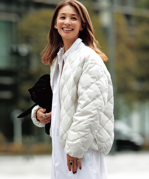 「UNFILO」 「unfilo」ダウンジャケット「TAIONコラボ」 SMALL ホワイト レディース_画像5