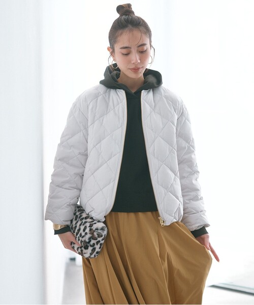 「UNFILO」 「unfilo」ダウンジャケット「TAIONコラボ」 SMALL ホワイト レディース_画像7