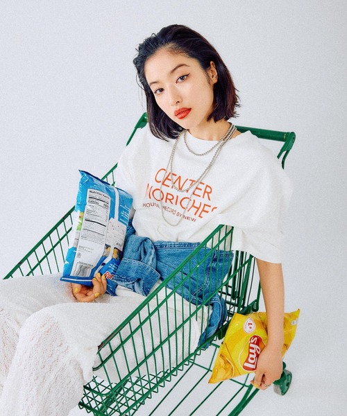 LEPSIM tシャツ BIGプリントチュニック 490451 レディース