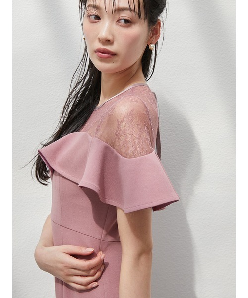 snidel スナイデル　オケージョン　マーメイド　ドレス SNIDEL ワンピース シアーデコルテマーメイドドレス : ZOZOTOWN
