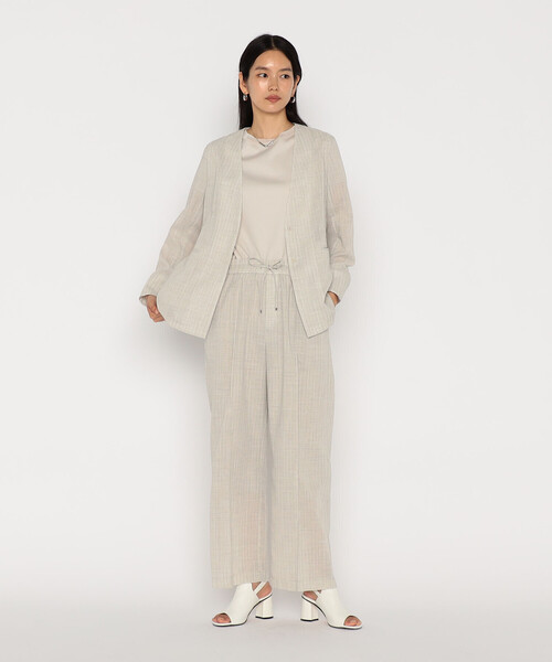 セットアップ　超美品 COMME CA スラックス パンツ 「セットアップ対応」シアーボイル