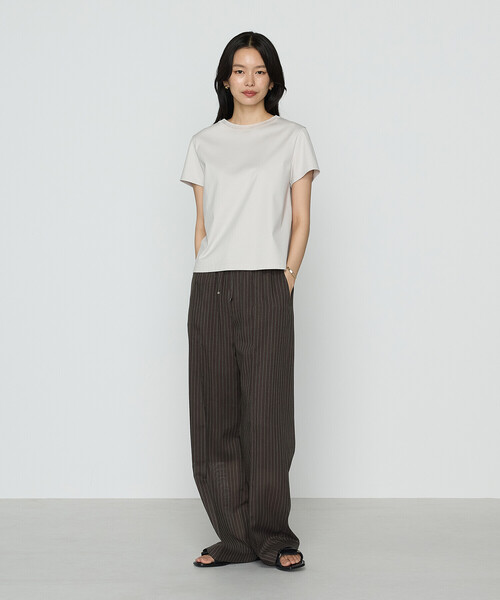 COMME CA スラックス パンツ 「セットアップ対応」シアーボイル