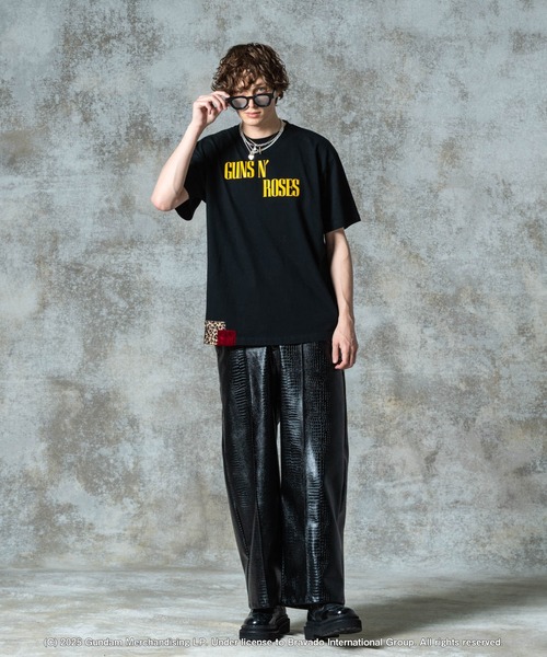glamb（グラム） ワイドパンツ スラックス Synth Leather Baggy Slacks