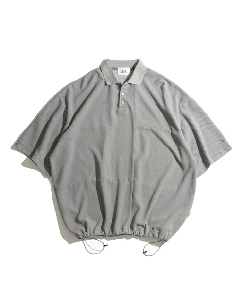 WETTEMPT ポロシャツ SWITCHING PIGMENT WAFFLE POLO / 切り替え