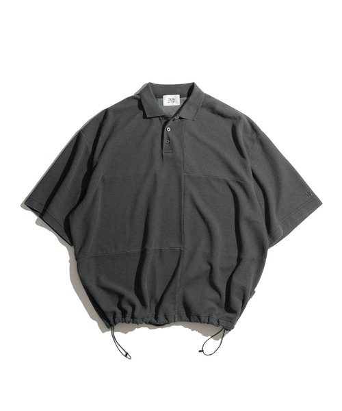 WETTEMPT ポロシャツ SWITCHING PIGMENT WAFFLE POLO / 切り替え