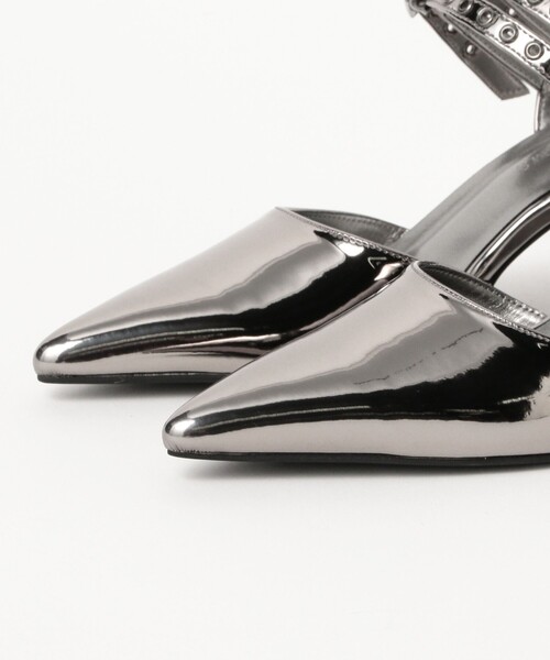 Ray BEAMS（レイ ビームス） パンプス ダブル ベルト ヒール パンプス