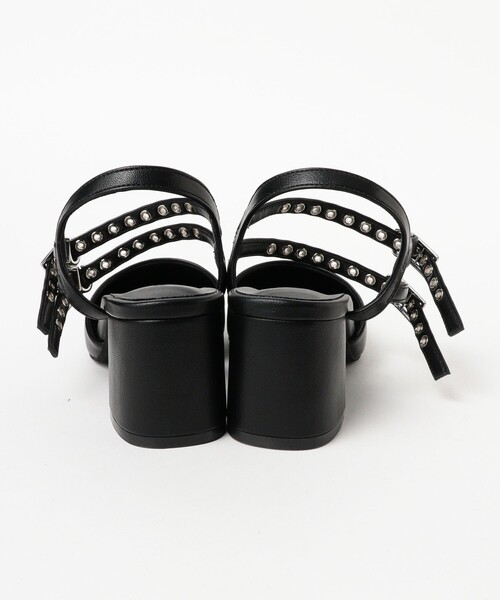 Ray BEAMS（レイ ビームス） パンプス ダブル ベルト ヒール パンプス