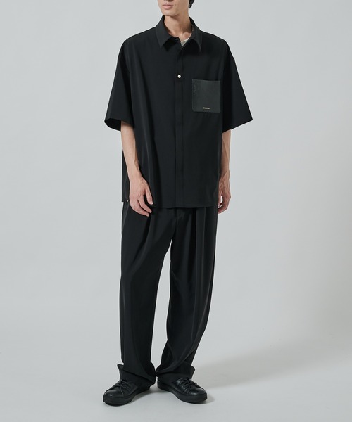 CULLNI 22SS スラックス　パンツ　ブラック　黒　サイズ1 CULLNI スラックス 「CULLNI」別注 Sugoku Suzushii Pants