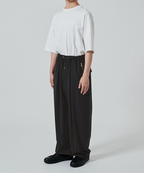 【美品】CULLNI クルニ スラックス リラックスパンツ 21AW ブラック CULLNI スラックス 「CULLNI」別注 Sugoku Suzushii Pants