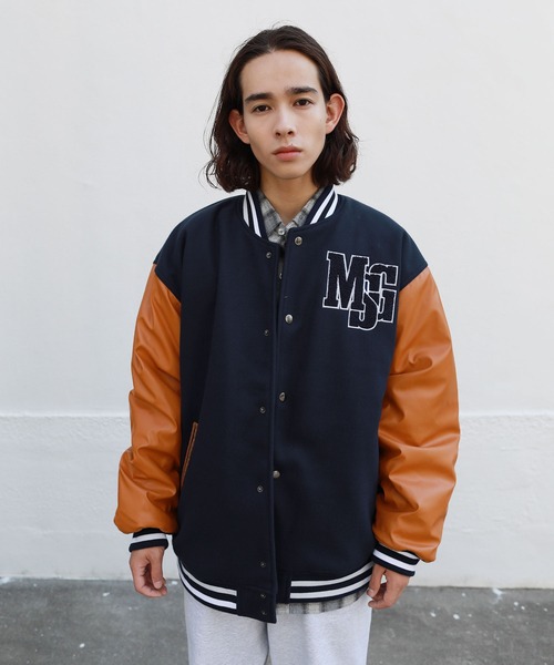 美品☆msgm スタジャン L4K3×muta】スタジャン【ブラック×ブラック】 – Zen Style