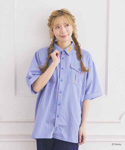 Disney（ディズニー） シャツ ズートピア/ジュディ/ストライプシャツ