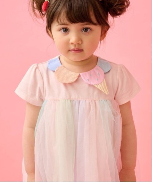 babycheer チュニック アイス衿チュールチュニック キッズ 子供