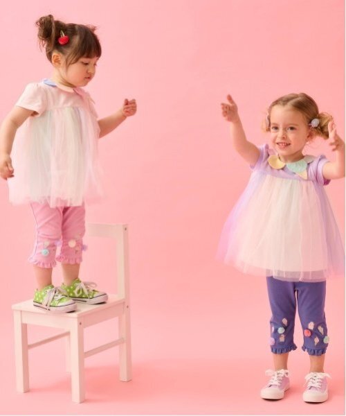 babyCheer 桃チュニック　ピンクストライプ チュニック 110 babyCheer 桃チュニック ピンクストライプ チュニック 110