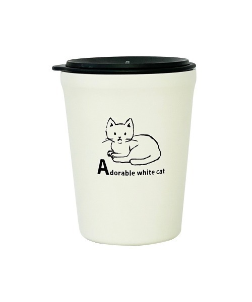 新品　cat's issue ホーロー　皿　　タンブラー　キャッツイシュー BACKYARD FAMILY（バックヤードファミリー） タンブラー CAT 蓋付き