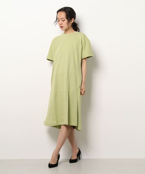 「ARCH & LINE」 半袖ワンピース 1 ラベンダー レディース_画像4