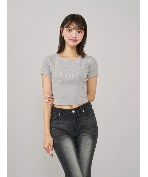 Darich tシャツ シャイニーDDロゴコンパクトTシャツ レディース