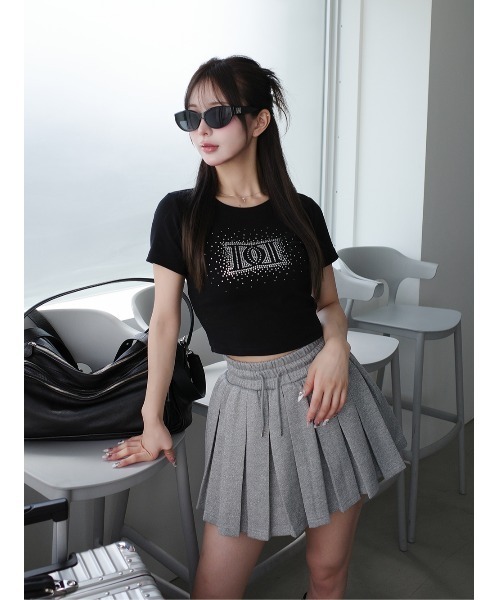 Darich tシャツ シャイニーDDロゴコンパクトTシャツ レディース