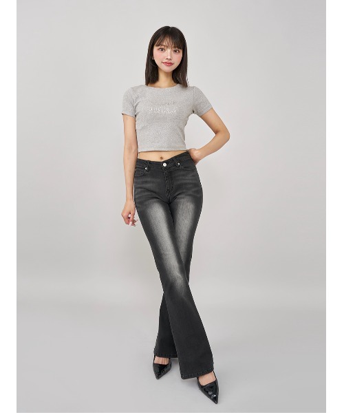 Darich tシャツ シャイニーDDロゴコンパクトTシャツ レディース