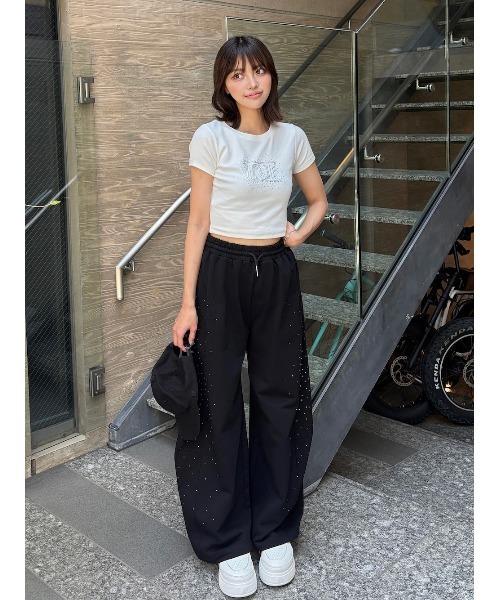 即日配送　ダーリッチDarich シャイニーDDロゴコンパクトTシャツ　ブラック 予約商品】シャイニーDDロゴコンパクトTシャツ – Darich