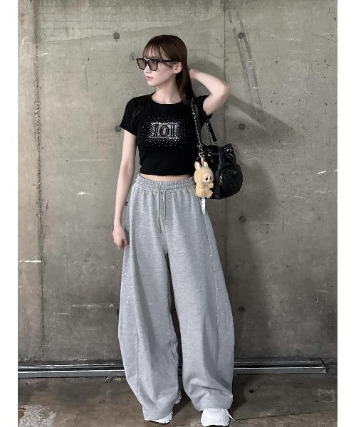 Darich tシャツ シャイニーDDロゴコンパクトTシャツ レディース
