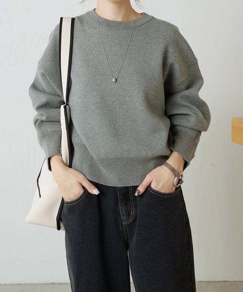 「COLLAGE GALLARDAGALANTE」 長袖ニット FREE オフホワイト レディース_画像5