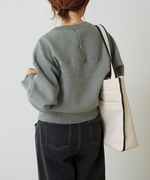 「COLLAGE GALLARDAGALANTE」 長袖ニット FREE オフホワイト レディース_画像7