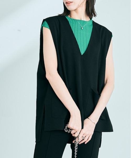 「kirakiraShop」 ベスト M ブラック レディース