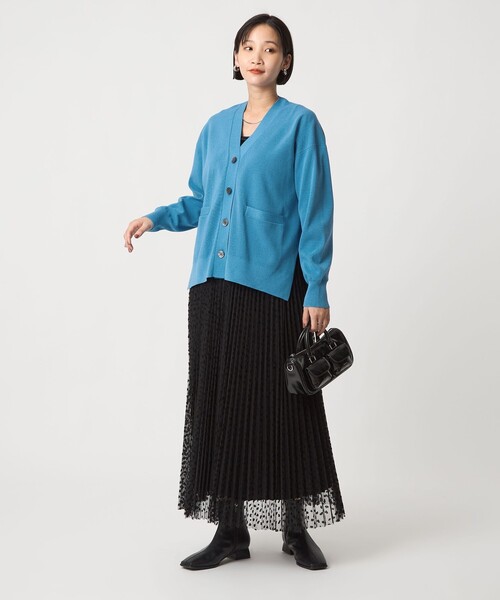 【水色さん専用】ニールバレット 黒 ニットカーディガン green label relaxing（グリーンレーベルリラクシング） カーディガン