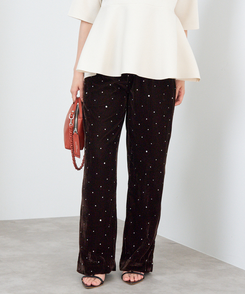 IENA パンツ COUTURE D'ADAM/クチュールドアダム Glitter PT