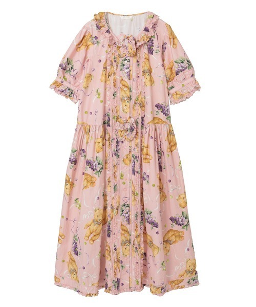 PINK HOUSE（ピンクハウス） ワンピース くま葡萄プリントワンピース