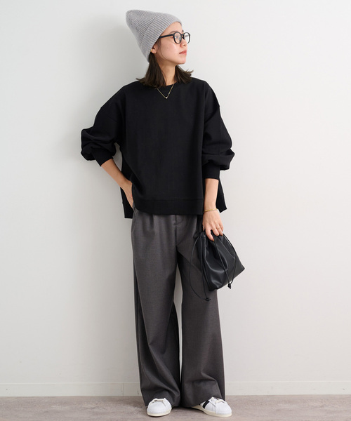 「JOURNAL STANDARD relume」 長袖カットソー FREE ブラック レディース_画像4