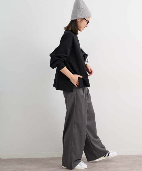 「JOURNAL STANDARD relume」 長袖カットソー FREE ブラック レディース_画像9