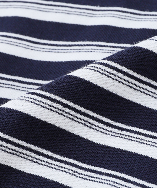 is-ness（イズネス） tシャツ BALLOON STRIPES LONG SLEEVE T-SH