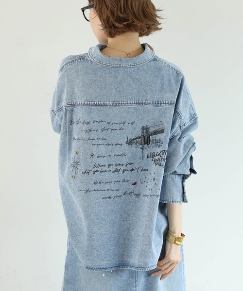 Gready Brilliant Ｒｉｓｌｅｙデニムシャツ Gready Brilliant｜シアーデニムシャツ | Rakuten Fashion(楽天