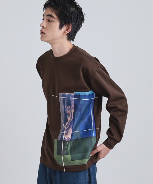 tk.TAKEO KIKUCHI（ティーケータケオキクチ） tシャツ 長袖 サイド