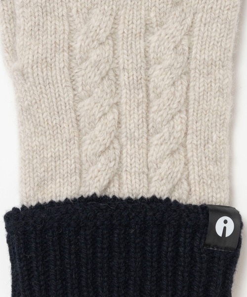 「iTouch Gloves」 手袋 FREE ホワイト×ネイビー メンズ_画像5