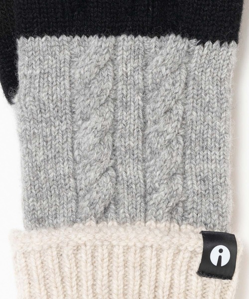 「iTouch Gloves」 手袋 FREE ホワイト×ネイビー メンズ_画像9