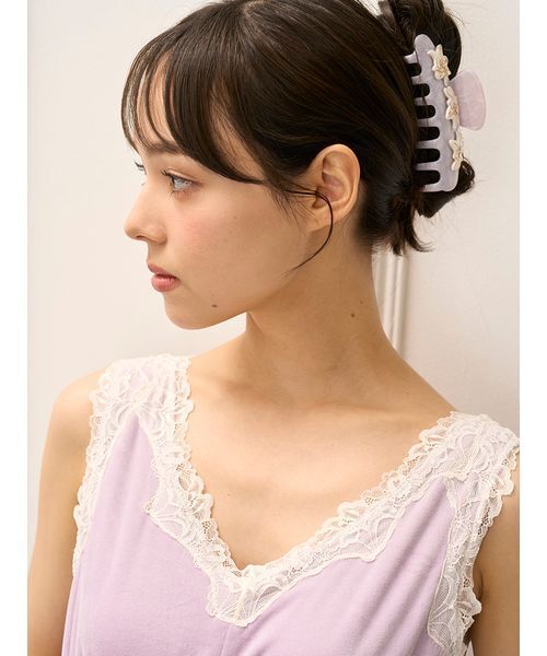 gelato pique（ジェラートピケ） ヘアクリップ 「MUCHA」トリポリの