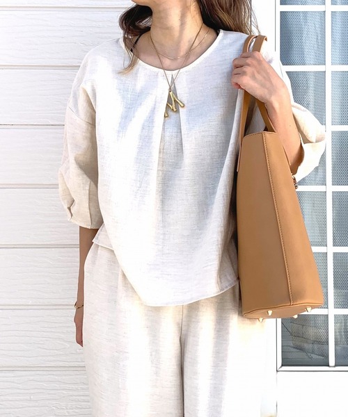 「Q」 半袖カットソー MEDIUM ブラック レディース_画像5