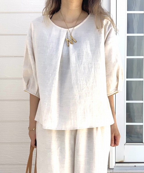 「Q」 半袖カットソー MEDIUM ブラック レディース_画像8