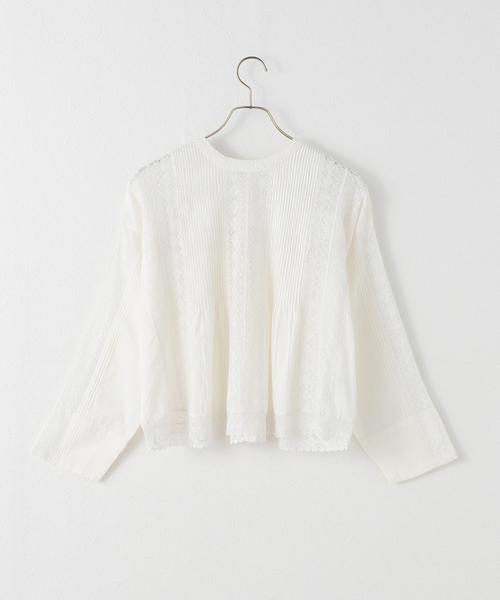 極美品ꕥPheeta フィータ lrene ブラウス 総レース ボリューム袖 Pheeta - 極美品ꕥPheeta フィータ lrene ブラウス 総レース