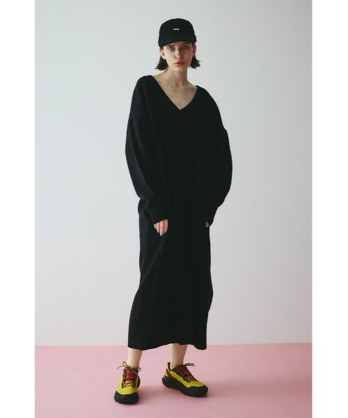 HeRIN.CYE ワンピース V neck knit one piece Vネックニットワンピース