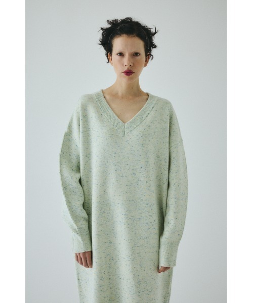 HeRIN.CYE ワンピース V neck knit one piece Vネックニットワンピース
