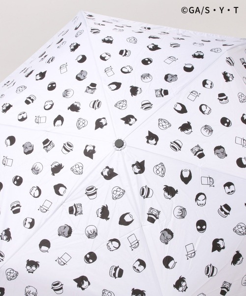 名探偵コナン　ギャラリー風　折りたたみ傘 名探偵コナン ギャラリー風折りたたみ傘（晴雨兼用） ブラック